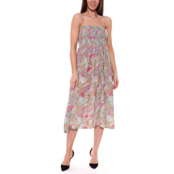 Aniston CASUAL 2 in 1 Midi-Kleid mit abnehmbaren Trägern auch als Rock tragbar Sommer-Kleid mit floralem Print 87089836 Grün/Bunt