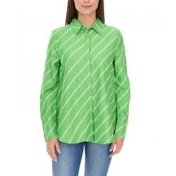  Aniston CASUAL FM Damen Bluse gestreifte Sommer-Bluse Alltags-Bluse 11026408 Grün