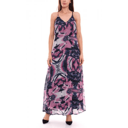 Aniston SELECTED Damen Sommer-Kleid Maxi-Kleid mit Allover-Print 62973444 Violett/Bunt