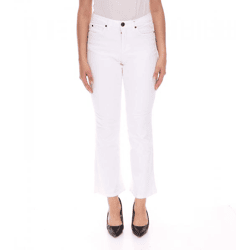 ARIZONA Damen Bootcut-Jeans modische High-Waist Denim-Hose im 5-Pocket-Style 205716 Weiß