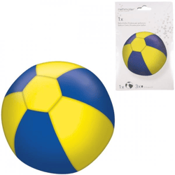 Ballonhülle mit 3 Ballons gelb/blau 27,5 cm