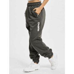 bequeme Dangerous DNGRS Damen Hose mit Baumwolle Grau