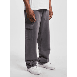 bequeme DEF Herren Hose Kordelzug Taschen mit Baumwolle Grau