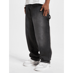 bequeme DEF Herren Jeans mit Baumwolle Schwarz