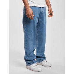 bequeme DEF Herren Jeans Reißverschluss Taschen mit Baumwolle Blau