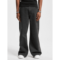 bequeme DEF Herren Jeans Reißverschluss Taschen mit Baumwolle Schwarz