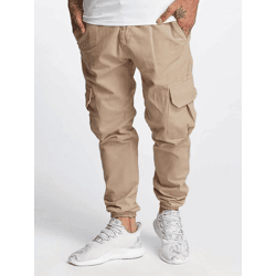 bequeme DEF Herren Jeans Taschen mit Baumwolle Beige