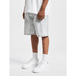 bequeme DEF Herren Shorts Denim mit Baumwolle Hell-Blau
