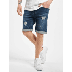 bequeme Denim Project Herren Shorts Stretch mit Baumwolle Blau