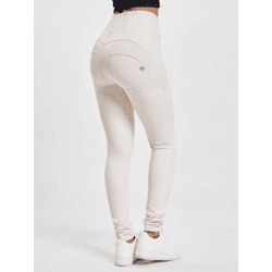 bequeme Freddy Damen Jeans Stretch mit Baumwolle Beige