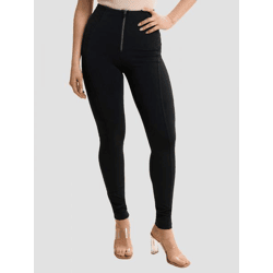 bequeme Freddy Damen Jeans Stretch Schwarz