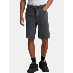 Comfortable Homeboy Men's Shorts: Stretch, Zipper, Quilted with Cotton, Anthracite