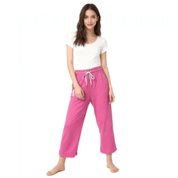 bequeme KangaROOS Damen Jogginghose mit seitlichen Eingrifftaschen Culotte Baumwoll-Hose 7632891 Pink