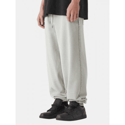 bequeme MJ Gonzales Herren Jeans Kordelzug Taschen 460 g/m² mit Baumwolle Grau