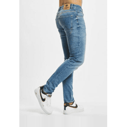 bequeme Petrol Industries Herren Jeans Slim Fit Stretch Reißverschluss mit Baumwolle Blau