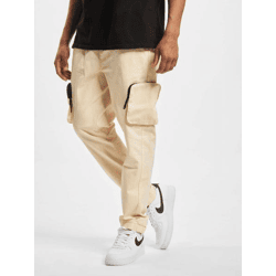 bequeme Sean John Herren Jeans Reißverschluss Taschen mit Baumwolle Beige