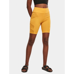 bequeme Urban Classics Damen Hose Stretch Slim Fit 210 g/m² Gelb