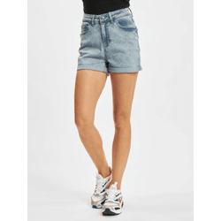 bequeme Urban Classics Damen Jeans Stretch Reißverschluss Taschen mit Baumwolle Blau