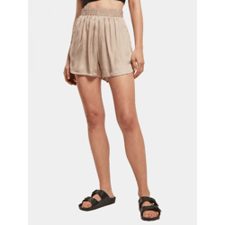bequeme Urban Classics Damen Shorts 95 g/m² Beige