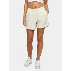 bequeme Urban Classics Damen Shorts Taschen 250 g/m² mit Baumwolle Creme