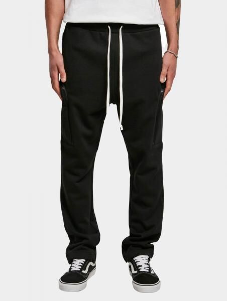 bequeme Urban Classics Herren Jeans Kordelzug Rei&szlig;verschluss 300 g/m&sup2; mit Baumwolle Schwarz