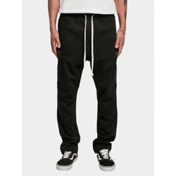 Comfortable Urban Classics Men's Jeans with Drawstring and Zipper, 300 g/m², Cotton Blend, Black