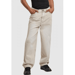 bequeme Urban Classics Herren Jeans Loose-Fit Denim-Hose 150 g/m² Baumwoll-Hose Beige