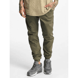 bequeme URBAN CLASSICS Herren Jeans Stretch Kordelzug Taschen mit Baumwolle Khaki