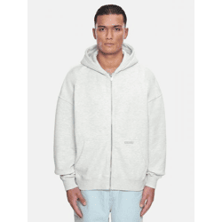 bequemer Bazix Republiq Herren Hoodie mit Baumwolle Weiß Meliert