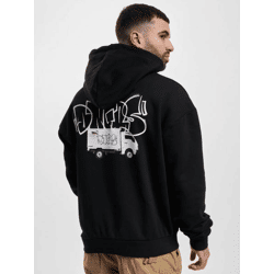 bequemer Dangerous DNGRS Herren Hoodie große Kapuze Kapuze 460 g/m² mit Baumwolle Schwarz