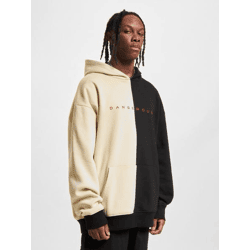 bequemer Dangerous DNGRS Herren Hoodie Kordelzug Kapuze mit Baumwolle Schwarz/Beige