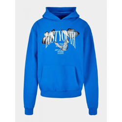 bequemer Lost Youth Herren Hoodie 460 g/m² mit Baumwolle Blau