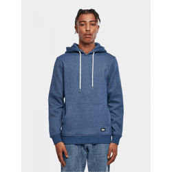 bequemer Urban Classics Herren Hoodie Kordelzug Rippstrick 300 g/m² mit Baumwolle Blau