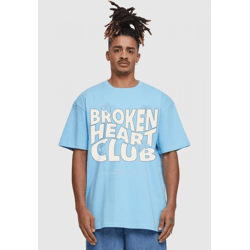 bequemes 2Y Studios Herren T-Shirt Oversize mit Baumwolle Hell-Blau