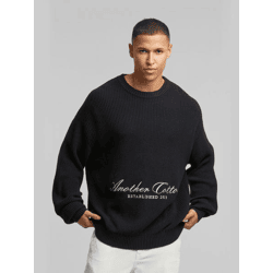 bequemes Another Cotton Lab Herren Sweatshirt mit Baumwolle Schwarz