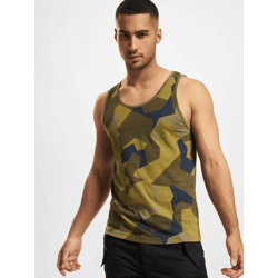 bequemes Brandit Herren T-Shirt Reißverschluss Klettverschluss mit Baumwolle Camouflage