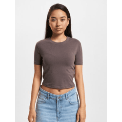 bequemes DEF Damen T-Shirt mit Baumwolle Braun