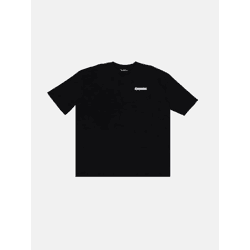 Comfortable Dropsize Men's T-Shirt, Ribbed Hem, Oversized, 210 g/m², Cotton, Black