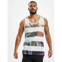 bequemes Just Rhyse Herren T-Shirt Weiß/Bunt