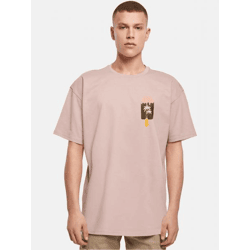 bequemes Merchcode Herren T-Shirt Oversize 240 g/m² mit Baumwolle Alt-Rosa