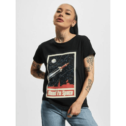 bequemes Mister Tee Damen T-Shirt 140 g/m² mit Baumwolle Schwarz