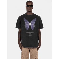 bequemes MJ Gonzales Herren T-Shirt Oversize 240 g/m² mit Baumwolle Schwarz