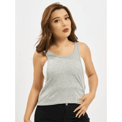 bequemes Urban Classics Damen T-Shirt 140 g/m² mit Baumwolle Grau