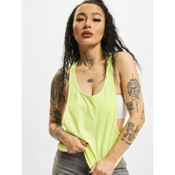 bequemes Urban Classics Damen T-Shirt 140 g/m² mit Baumwolle Neon-Gelb