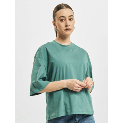 bequemes URBAN CLASSICS Damen T-Shirt Oversize 180 g/m² mit Baumwolle Grün
