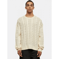 bequemes Urban Classics Herren Sweatshirt Oversize 3 g/m² Beige