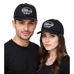 BLKVIS Script Roses Snapback Caps schwarz