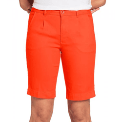 BOYENS´S Damen Stoff-Bermuda kurze Sommer-Hose Baumwoll-Shorts 65408166 Rot/Orange
