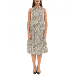 BOYSEN´S Damen Midi-Kleid ärmelloses Sommer-Kleid m Allover-Print 97979564 Grün