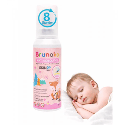 Brunoko Anti-Mücken-Spray für Babys schützt vor Mücken und Bettwanzen geeignet für Körper und Gesicht von Säuglingen Baby-Loation 8 